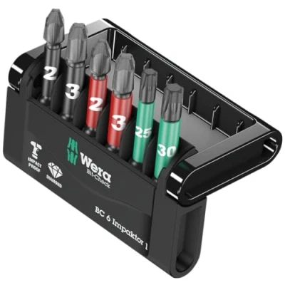 Immagine di Wera Mini Check Impaktor 4 05057695001 Kit inserti 6 parti Croce Phillips, Pozidriv, TORX interno Tecnologia