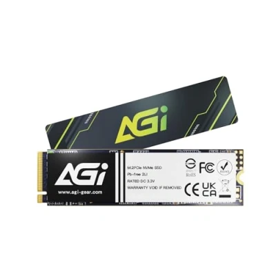 Immagine di AGI AI298 2TB SSD interno M.2 PCIe Gen3x4 NVMe 2280, 3D NAND, SLC Cache, Velocità di lettura fino a 2400MB/s, Compatibile con Laptop e Desktop Computer (PC)