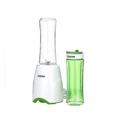 Immagine di Severin SM 3735 Smoothie mini frullatore, 2 contenitori da 600 ml in tritan BPA free lavabili lavastoviglie, lame acciaio inox di ottima qualità, 24.000 giri/min, funzione pulse