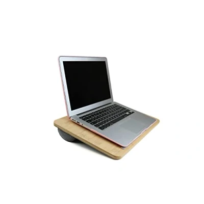 Immagine di PEPE Supporto PC Portatile Letto, Scrivania con Cuscino, Vassoio da Letto per PC, Tavolo Laptop Divano, Computer Bamboo, Poggia