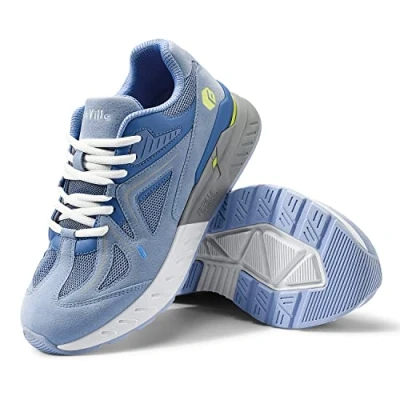 Immagine di FitVille Extra Larghe Scarpe Donna Sneakers Supporto per Arco Plantare Pianta Larga da Ginnastica Comfort Piede Piatto Lavoro Comode 38 EU