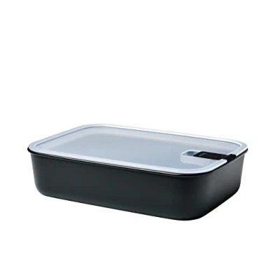 Immagine di Mepal Contenitore per alimenti EasyClip Barattolo con coperchio e chiusura a scatto Adatto microonde, forno vapore, frigorifero congelatore 2250 ml Nordic black