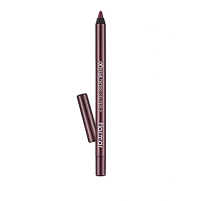 Immagine di Flormar Extreme Tattoo Gel Pencil Eyeliner Waterproof con Effetto Matita Occhi Glitter a Lunga Durata, Pigmentata e Sfumabile, per Interno Occhi, 010 Dusty Plum