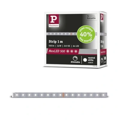 Immagine di Paulmann MaxLED 500 71240 Striscia LED 24 V/DC 1 m Bianco neutro pz.