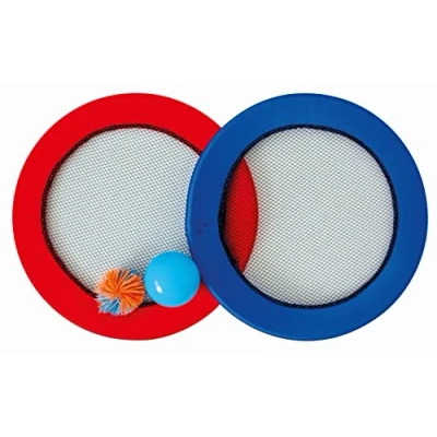 Immagine di Paul Günther 1561 palla da salto, gioco di abilità 2 in 1, e dischi lancio utilizzabili separatamente, diametro circa 30 cm, per bambini a partire 5 anni, ideale come regalo