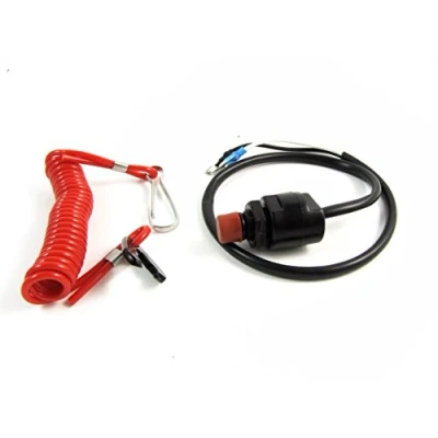 Immagine di Universale Barca fuoribordo motore Uccidi Interruttore di arresto e sicurezza Tether Lanyard
