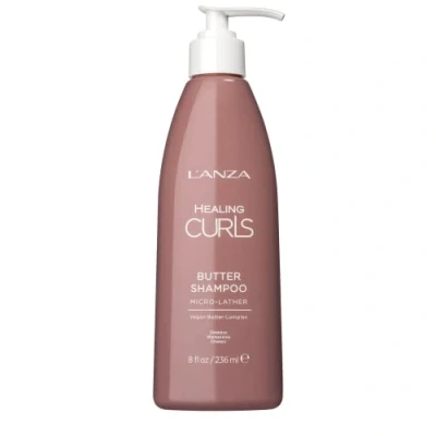 Immagine di L&#039;ANZA Healing Curls Butter Shampoo per Capelli Ricci, Sicuro sul Colore, Dona Freschezza e Morbidezza, Formula Priva di Parabeni Solfati, 236 ml