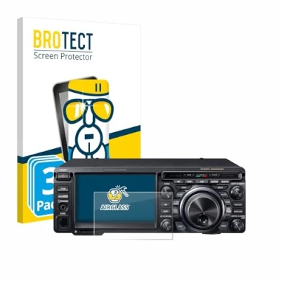Immagine di brotect Pellicola Protettiva Vetro per Yaesu FT DX10 Protezione Schermo (3 Pezzi) [Durezza Estrema 9H, Chiaro]