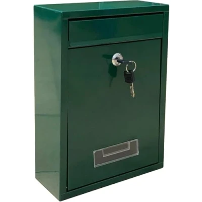 Immagine di Kippen 10006AG Cassetta Postale Modello &quot;MAIL&quot; di Colore Verde. Dimensioni: 320x215x90mm.