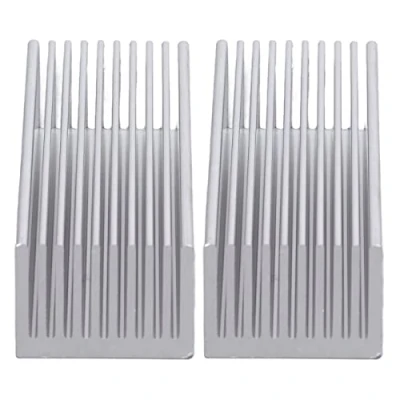 Immagine di 2 Pezzi Dissipatore Di Calore in Alluminio, 100x40x30mm Alta Efficienza Resistente Alla Corrosione Elettronico Radiatore Per Chip Scheda Di(senza Adesivo)
