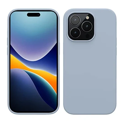 Immagine di kwmobile Cover per Apple iPhone 14 Pro Custodia Back Case Caricatore Wireless Antiurto e Flessibile in Silicone TPU blu chiaro matt