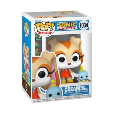Immagine di Funko Pop! &amp; Buddy: Sonic Cream With Cheese The Hedgehog Figura in Vinile da Collezione Idea Regalo Merchandising Ufficiale Giocattoli per Bambini e Adulti Video Games Fans