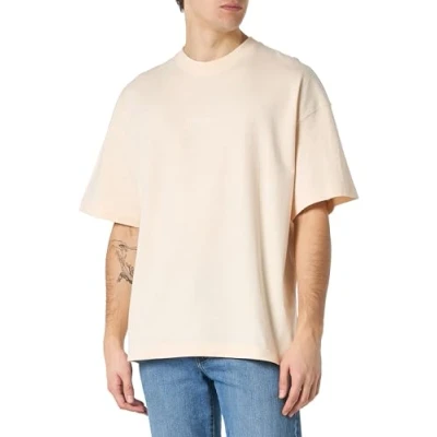 Immagine di Jack &amp; Jones Jorsantorini TEE CREW NECK Tshirt basic, Uomo, Taglia: Small, Buttercream
