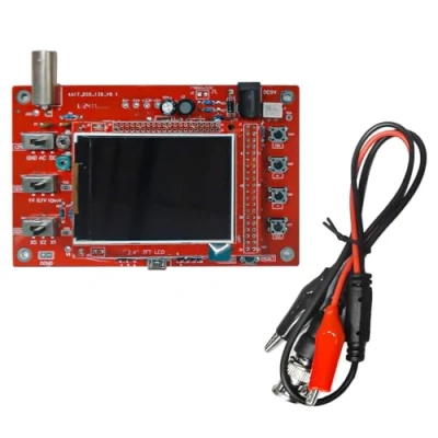 Immagine di DollaTek Kit Fai da Te Open 2.4 &quot;TFT 1Msps oscilloscopio Digitale con Parti + sonda 13803K (SMD Pre saldato)