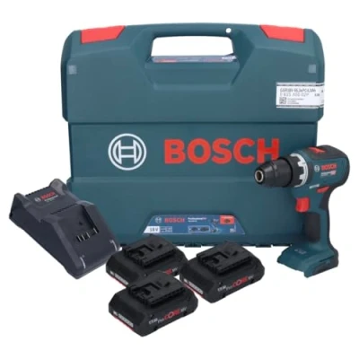 Immagine di Bosch Professional Trapano avvitatore a batteria 18 V System GSR 55 (con 3 batterie Procore, caricatore GAL 40, in caso di L case)