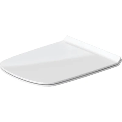 Immagine di Duravit 006059 Sedile DuraStyle, Chiusura Ammortizzata, Coperchio WC in urea termoindurente, con Cerniere Acciaio Inox, Versione estesa (19&quot;), Bianco, Weiß