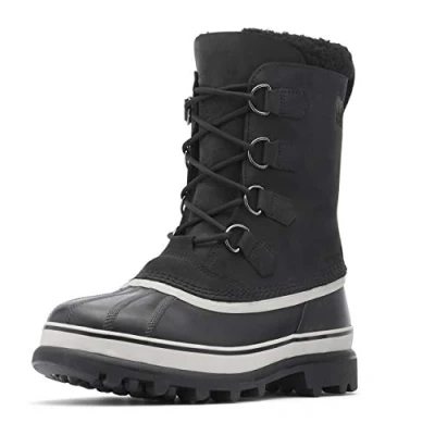 Immagine di Sorel Caribou WP, Stivali da Neve Impermeabili Uomo, Nero (Black/Dark Stone), 40.5 EU