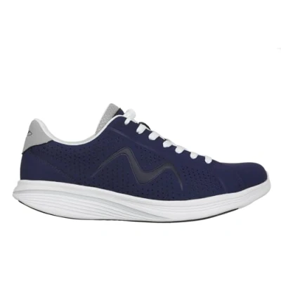 Immagine di MBT M800 Scarpe Sportive per Uomo Stile Moderno da Passeggio Anatomiche e Comode Calzature Fisiologiche di Comfort Stabilità con Suola Curva. Sneakers Lacci. Colore Blu