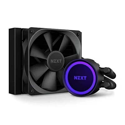 Immagine di NZXT Kraken 120 RL KR120 B1 AIO RGB CPU liquid cooler Quiet and effective operation Ring LED Aer P 120mm radiator fan (included), black