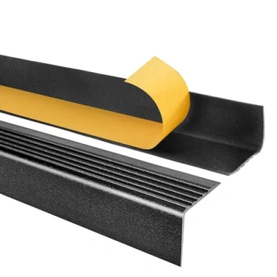 Immagine di Quest Profilo per bordi delle scale, autoadesivo, in plastica PVC, 50 x 42 mm, polvere di stelle, 80 cm