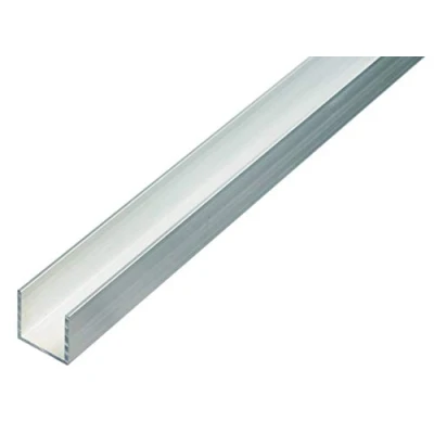 Immagine di Alberts 470357 Profilo a U, alluminio, naturale, 1000 x 25 mm