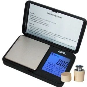 Immagine di GundG TS Bilancia digitale di precisione tascabile, per oro / monete 200 x 0,01 g incl. calibratore peso nero