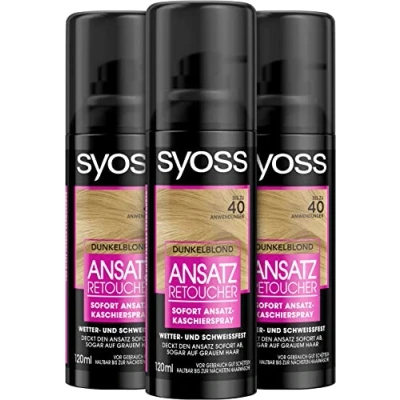 Immagine di Syoss approccio retoucher kaschier Spray Biondo Scuro Stufe 1, confezione da (3 X 120 ML)