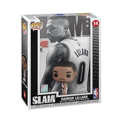 Immagine di Funko Personaggio In Vinile Uomo Nba Pop Cover Slam Figure No 0 Damian Lillard Porbla Original Team Colors ONE SIZE