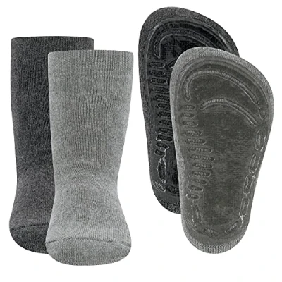 Immagine di EWERS 2 pack Uni Stopper Socks SoftStep, calzini con suola antiscivolo per ragazzi e ragazze, IN gomma, MADE GERMANY, paia di bambini, taglia 19 20