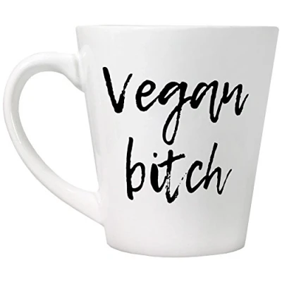 Immagine di Grindstore Vegan Bitch Tazza per tè o caffè, colore: Bianco