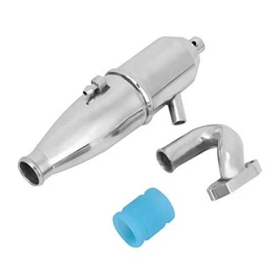 Immagine di Dilwe Tubo di Scarico, Parti Aggiornamento del Motore dell&#039;automobile Scarico 1/10 Compatibile con l&#039;automobile Passeggino HSP RC