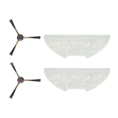 Immagine di Eureka Kit di Accessori per Robot Aspirapolvere e Lavapavimenti E10s/E20s: 2 Spazzole Laterali x Mop, Set Ricambio