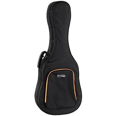 Immagine di Shaman KGSC 5122BK Borsa per chitarra classica Custodia semirigida imbottita Guscio esterno ad assorbimento d&#039;urto Ampia tasca esterna Set di zaini retrattilii