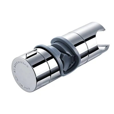 Immagine di Joyoldelf Supporto Doccia, Regolabile 16 19 mm ABS Soffione per Barra, Saliscendi con Finitura Cromata (argento)