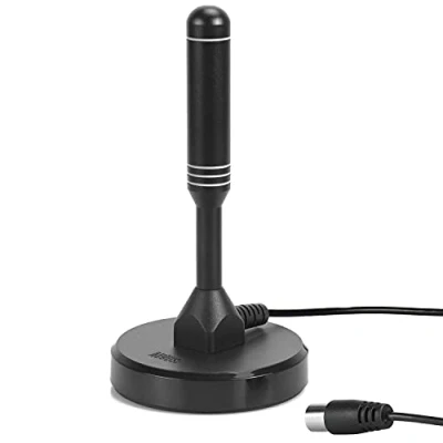 Immagine di August DTA240 Antenna per Canali in Digitale Terrestre Portatile Interna/Esterna TV Tuner, Sintonizzatori USB/DVB T TDT/DAB Radio con Base Magnetica