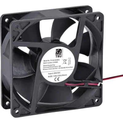 Immagine di TRU COMPONENTS TC DA12038 12 Ventola assiale 24 V/DC 220.8 m3/h (L x L A) 120 38 mm