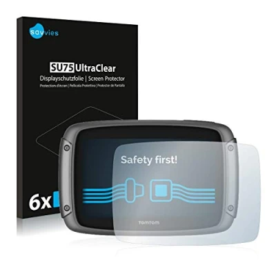 Immagine di savvies (6 Pezzi Pellicola Protettiva per TomTom Rider 500 Protezione Schermo Trasparente