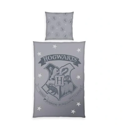 Immagine di Herding Set di Biancheria da Letto, Harry Potter, Federa 80 x cm con Design Reversibile, Copripiumino 135 200 Cerniera, 100% Cotone/Renforcé