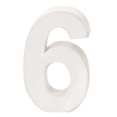 Immagine di Glorex Papp di Numero 6, CERTIFICATA FSC, Bianco, 10 x 7 3,5 cm