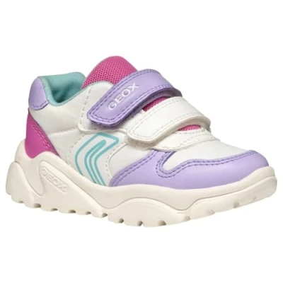 Immagine di Geox B CIUFCIUF Girl A, Scarpe da Ginnastica Bimba 0 24, White/Lilac, 22 EU