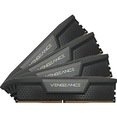 Immagine di CORSAIR VENGEANCE DDR5 RAM 64GB (4x16GB) 6200MHz CL32 Intel XMP Compatibile iCUE Memoria per Computer Nero (CMK64GX5M4B6200C32)