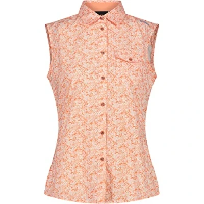 Immagine di CMP Camicia Smanicata Elasticizzata da Donna, Bianco Sunrise, 46