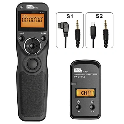 Immagine di Telecomando Senza Fili Scatto Remoto 2,4GHZ con 2 Cavi di Collegamento S1/S2, Pixel Cavo controllo Dell&#039;otturatore TW 283 Wireless per Sony Alpha a9 a7 a7II a7III a7R a7RII a7S