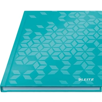 Immagine di Leitz WOW Quaderno a Righe per Appunti con Copertina Rigida, Formato A5, 160 Pagine, Carta 90 gr/mq Certificata FSC, Acquamarina, 46271051