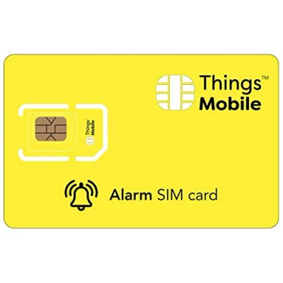 Immagine di Scheda SIM per allarme anti intrusione Things Mobile con copertura globale e rete multi operatore GSM/2G/3G/4G, senza costi fissi. 10 di credito Incluso