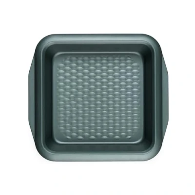Immagine di PROGRESS BW09821G2EU7 Shimmer teglia quadrata da forno antiaderente in acciaio al carbonio, per dolci e brownie, verdure mediterranee paste forno, 27 cm, torte, verde