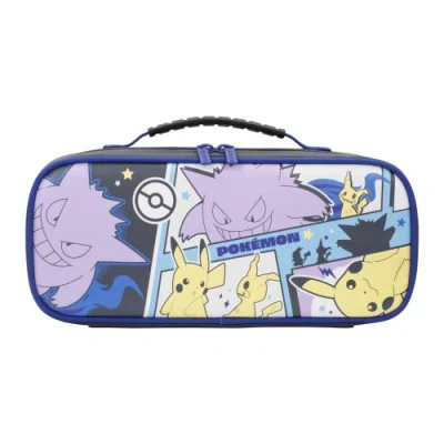 Immagine di HORI Nintendo Switch Custodia Cargo Compact (Pikachu, Gengar e Mimikyu) da viaggio compatibile con Split Pad Licenza ufficiale Pokémon