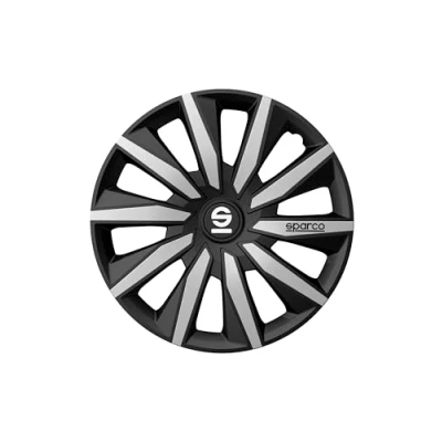 Immagine di Sparco Set Copricerchi 4 Pezzi Milano 16 Pollici Nero/Argento