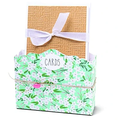 Immagine di Sizzix Scoreboards XL Fustella Card Caddy di Eileen Hull 665981 Capitolo 3 2022, Carta, Multicolor, One Size