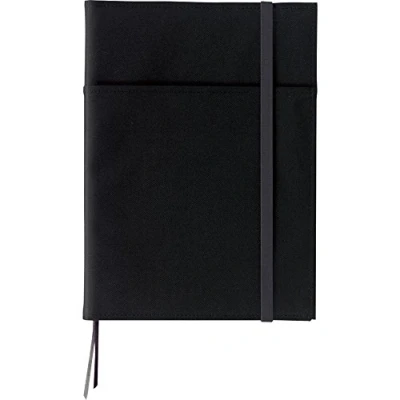 Immagine di Kokuyo Systemic copertina per notebook con doppia anello, bordo bordo, semi B5 (17,8 x 24,8 cm), regola normale, 35 righe 40 fogli, nera